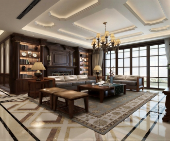 American Style A Living Room-ID:732544902