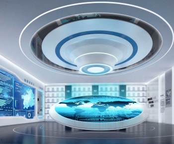 Modern Exhibition Hall-ID:705690496