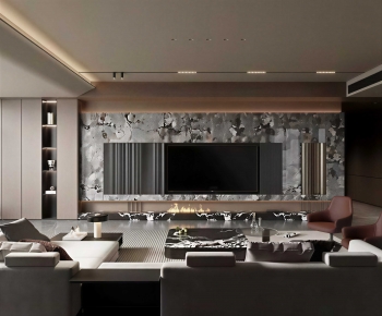 Modern A Living Room-ID:688819981