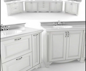 Simple European Style Bathroom Cabinet-ID:720905071