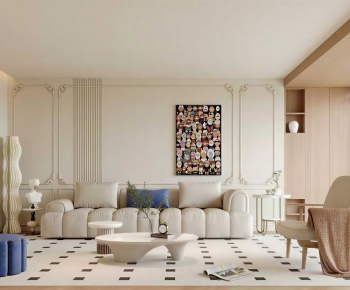 Modern A Living Room-ID:484821082