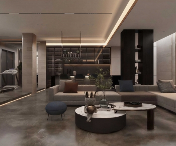 Modern A Living Room-ID:722379769