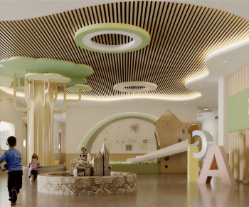 Modern Kindergarten Hall-ID:682137975