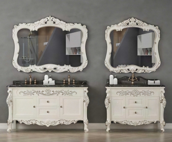 European Style Bathroom Cabinet-ID:602736004