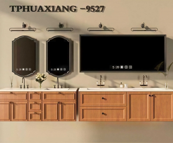 French Style Bathroom Cabinet-ID:308831934