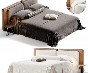 Modern Double Bed-ID:444250111