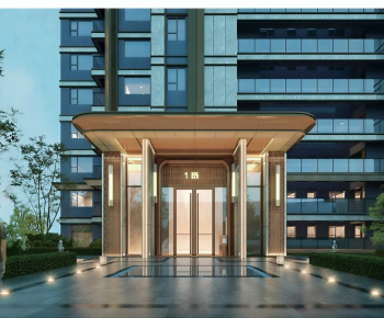 Modern Facade Element-ID:706124079