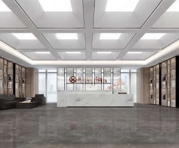 Modern Office Reception Desk-ID:123496066