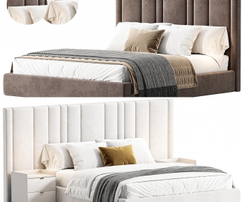 Modern Double Bed-ID:202621947