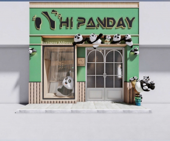 Modern Facade Element-ID:702811966