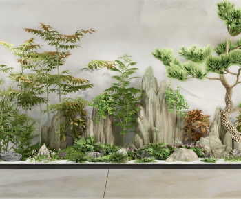 New Chinese Style Plant Landscaping-ID:329196934