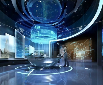 Modern Exhibition Hall-ID:544271955