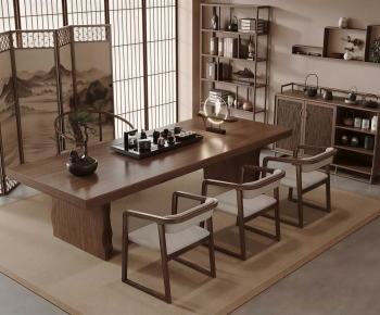 New Chinese Style Tea Tables And Chairs-ID:752527007