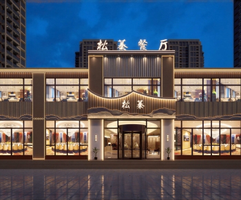 New Chinese Style Facade Element-ID:749289046