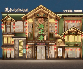 Chinese Style Facade Element-ID:748680115