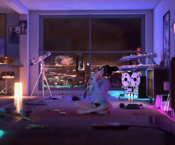 Modern Bedroom-ID:925019987