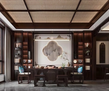 New Chinese Style Tea House-ID:401648042