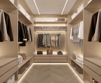 Modern Clothes Storage Area-ID:759490018