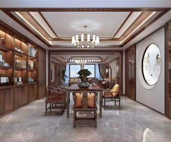 New Chinese Style Tea House-ID:140880117