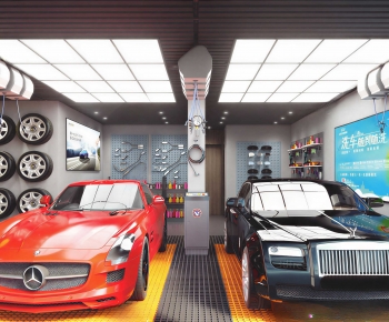 Modern Automobile Repair Shop-ID:350589997
