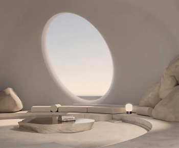 Wabi-sabi Style A Living Room-ID:799602036