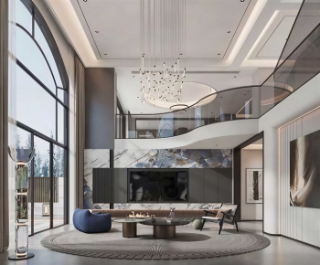 Modern A Living Room-ID:394403938