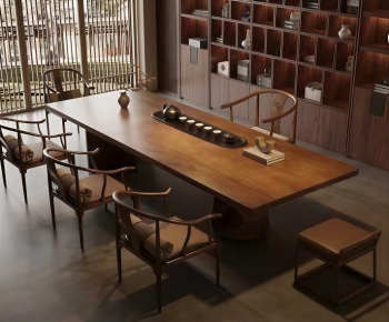 New Chinese Style Tea Tables And Chairs-ID:952125075