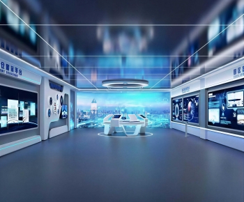 Modern Exhibition Hall-ID:318312884