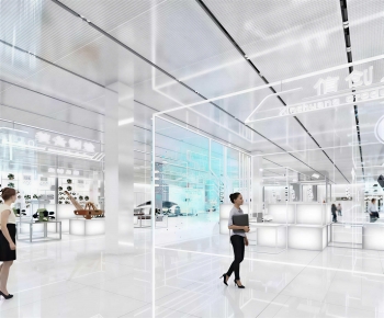 Modern Exhibition Hall-ID:619508988