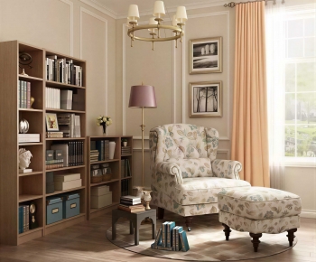 American Style Single Sofa-ID:420042048