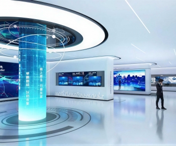 Modern Exhibition Hall-ID:304668901