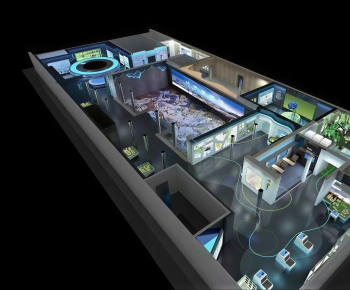 Modern Exhibition Hall-ID:671116111