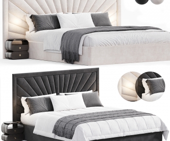 Modern Double Bed-ID:988130094