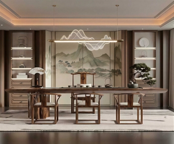 New Chinese Style Tea House-ID:885711916