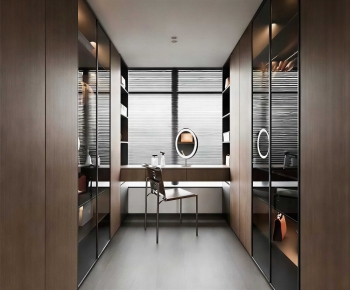 Modern Clothes Storage Area-ID:331044912