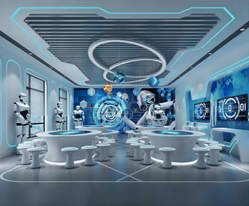 Modern Exhibition Hall-ID:671429617