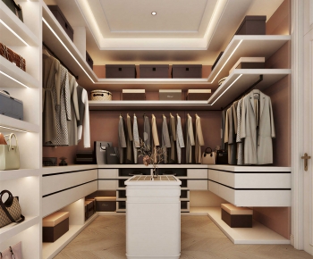 Modern Clothes Storage Area-ID:794047122
