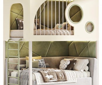 Modern Bunk Bed-ID:892496115