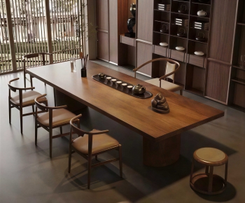 New Chinese Style Tea Tables And Chairs-ID:708997019