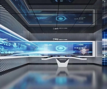 Modern Exhibition Hall-ID:442796957