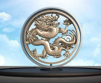 Chinese Style Sculpture Sketch-ID:501912126