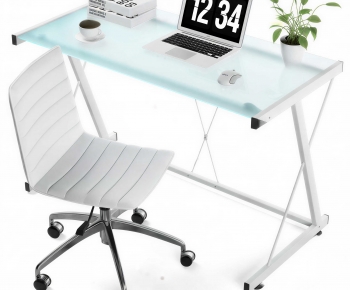 Modern Office Desk And Chair-ID:220797062