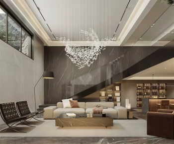 Modern A Living Room-ID:885237931