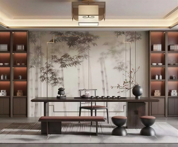 New Chinese Style Tea House-ID:866980088
