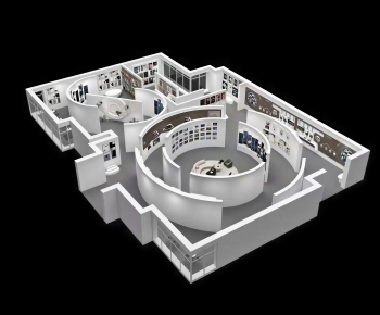 Modern Exhibition Hall-ID:503627063