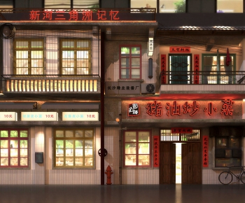 New Chinese Style Facade Element-ID:272254944