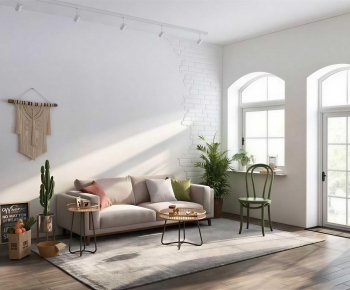 Nordic Style A Living Room-ID:429646028