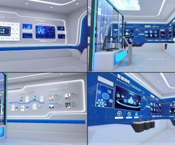 Modern Exhibition Hall-ID:623557094