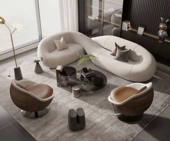 Modern Curved Sofa-ID:124599938