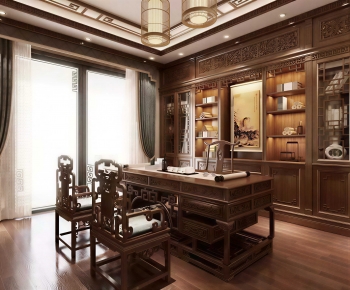Chinese Style Study Space-ID:665690921